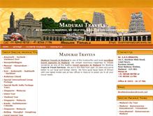 Tablet Screenshot of maduraitravels.net